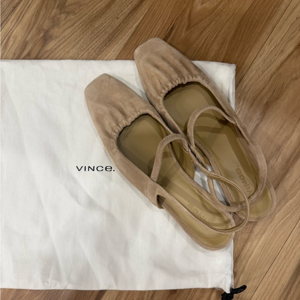 Venice Slingback Flats Suede